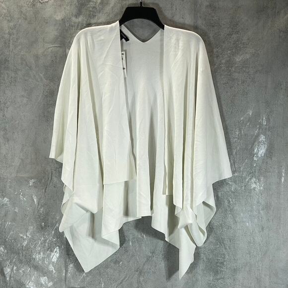 ALFANI Women's Soft White Drape-Cape Open-Front Sweater SZ L/XL - Picture 1 of 12